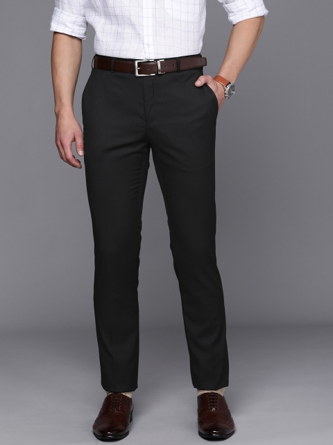 

Raymond Men Black Slim Fit Formal Trousers