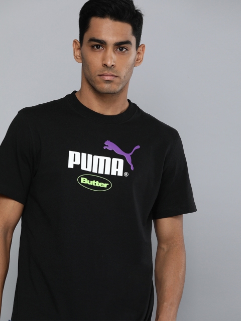 

Puma Unisex Black White Butter Goods Graphic Printed Loose Pure Cotton T-shirt