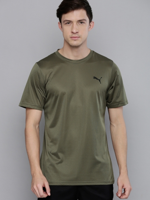 

Puma Men Green Self-design Favourite Blaster Drycell Running T-shirt