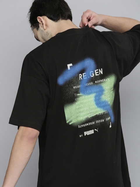 

Puma Unisex Black Typography Printed RE.GEN Boxy Graphic T-shirt