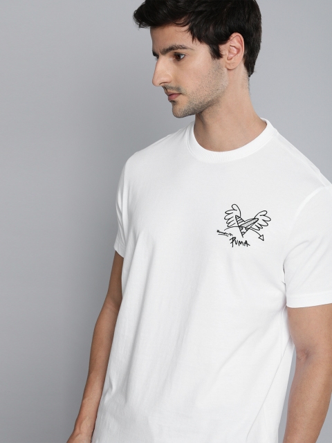 

Puma x Britto Unisex White Printed Pure Cotton Loose Casual T-shirt