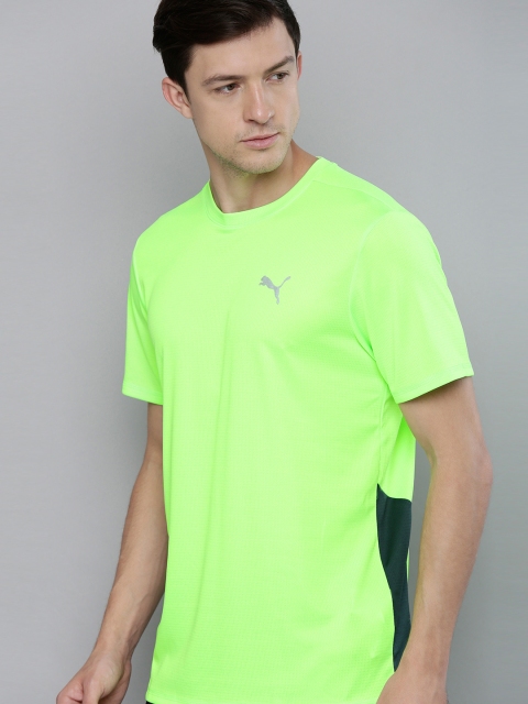 

Puma Men Green Solid DryCell Favourite Running T-shirt