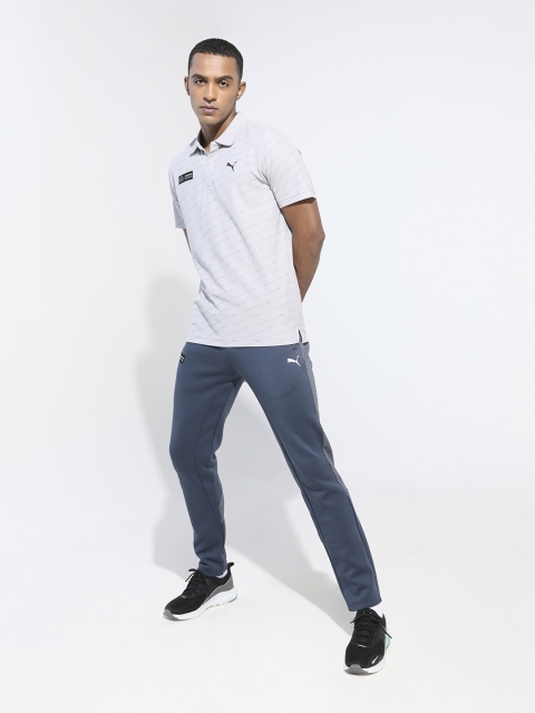 

PUMA Motorsport Men Grey Mercedes AMG Petronas F1 AOP Polo Collar T-shirt