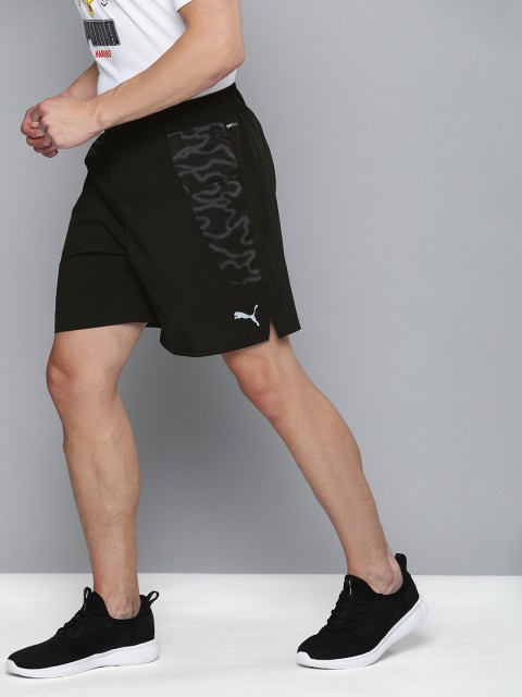 

Puma Men Black Graphic 7 Printed dryCELL Running Shorts