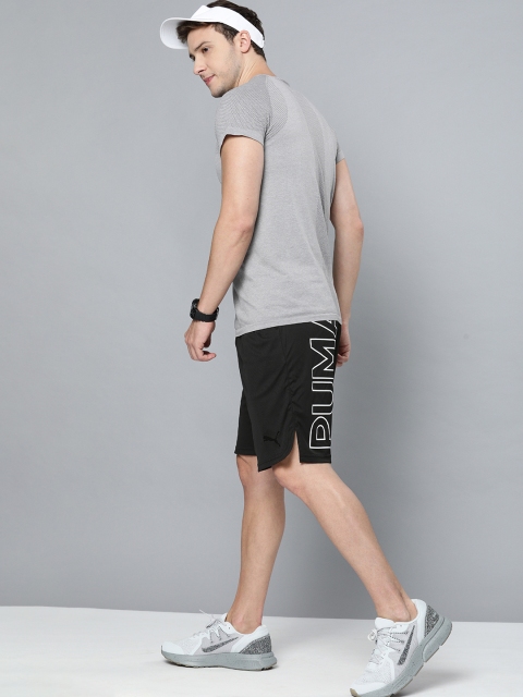 

Puma Men Black Typography Printed 10" Knitted Training Sports Shorts