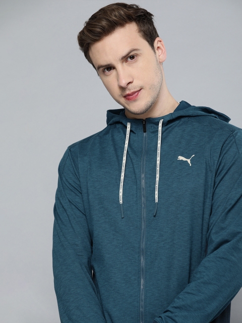 

Puma Men Blue Studio Yogini DryCELL Bomber Jacket