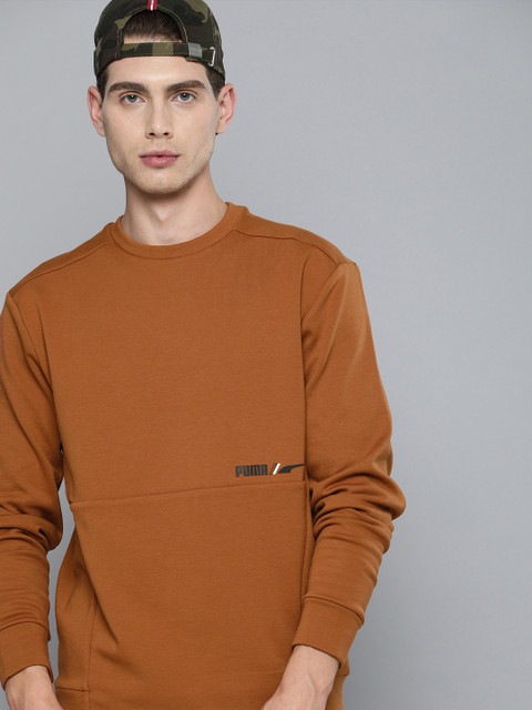 

Puma Men Brown Solid RAD CAL Crew Pure Cotton Sweatshirt