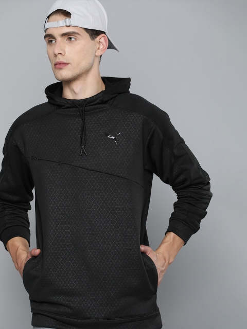 

Puma Men Black Activate Knitted Hooded Sweatshirt