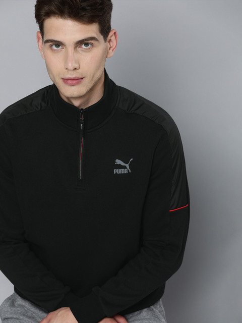 

Puma Men Black CLSX Half-Zip Sweatshirt