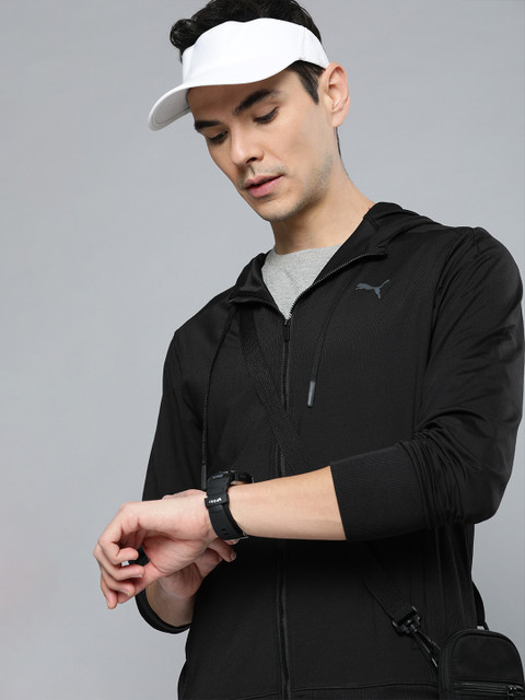

Puma Men Black Studio Yogini DryCELL Sporty Jacket