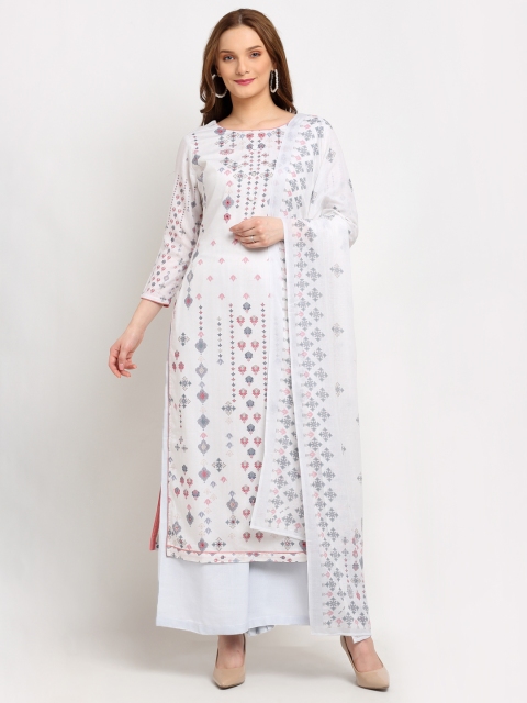 

Stylee LIFESTYLE Off White Embroidered Unstitched Dress Material