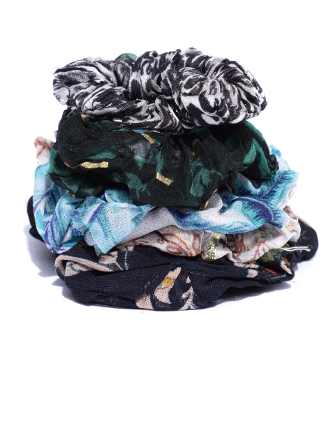 

I AM FOR YOU Women Multicoloured Set of 5 Ponytail Holders, Multi
