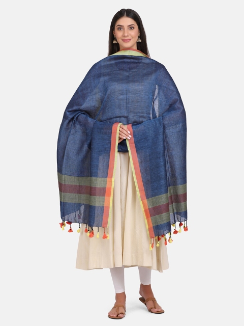 

THE WEAVE TRAVELLER Women Blue Solid