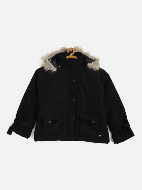 

Monte Carlo Girls Black Hooded Parka Jacket