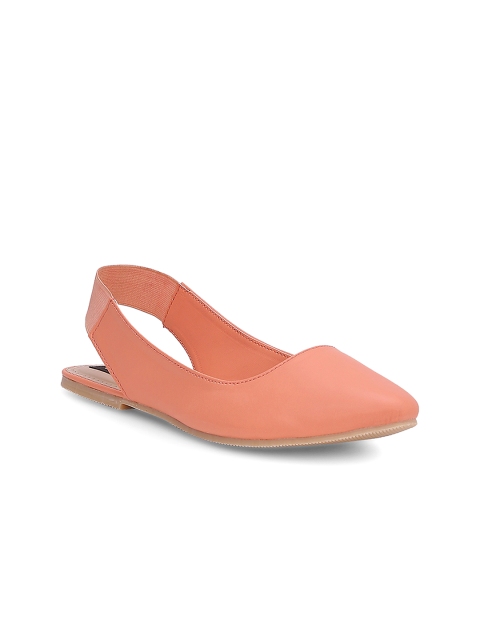 

Shoetopia Women Peach Solid Flats