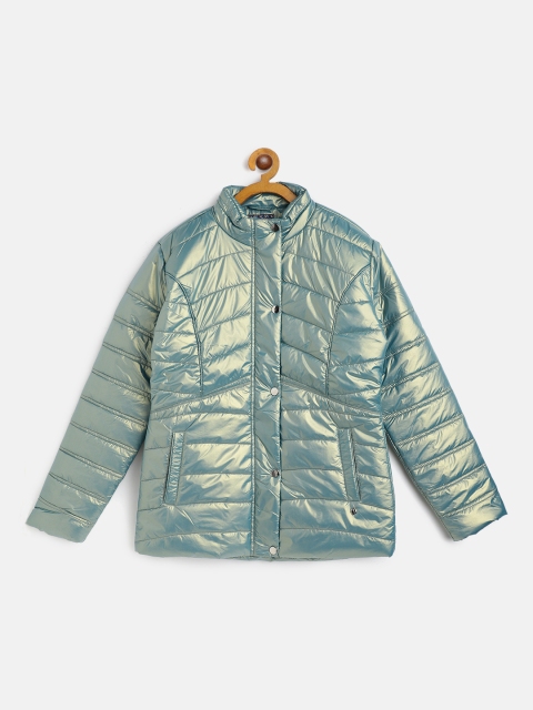 

Monte Carlo Girls Green Padded Jacket with Sheen Effect