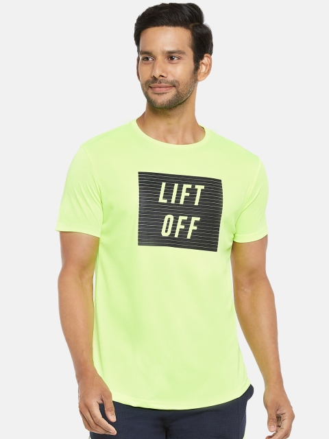 

People Men Green Typography Printed Cotton T-shirt