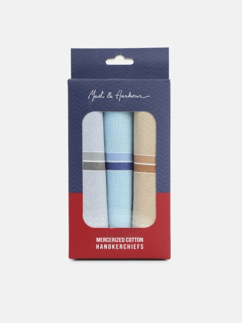 

Mast & Harbour Men Pack of 3 MH Men's Handkerchief, Grey