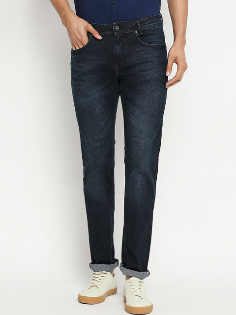 

Mufti Men Navy Blue Slim Fit Light Fade Stretchable Jeans