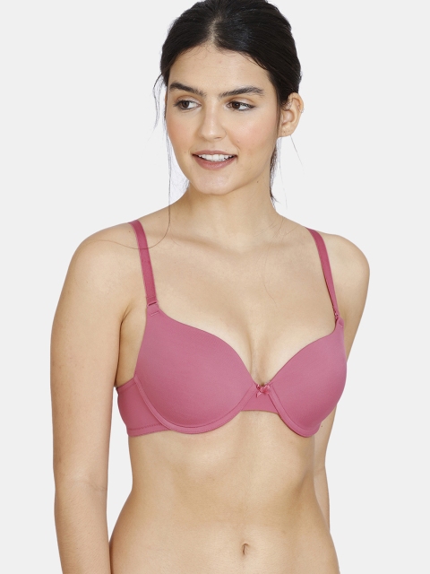 

Zivame Women Pink Push-Up Underwired Lightly Padded Bra