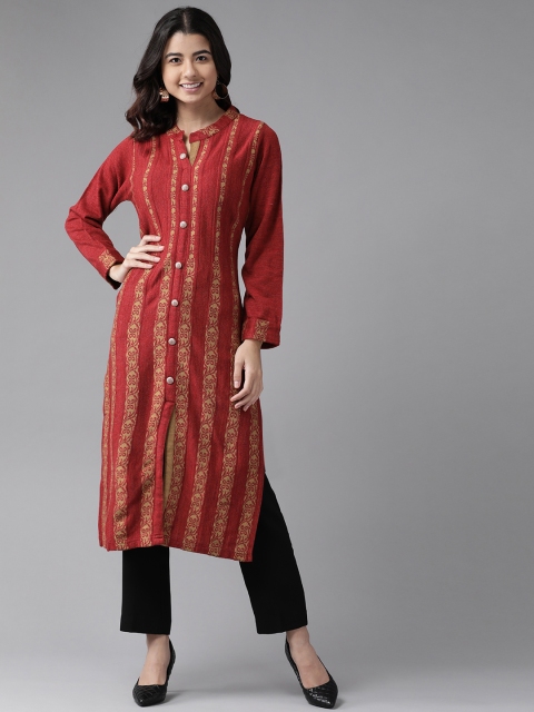 

Cayman Women Maroon Anarkali Kurta