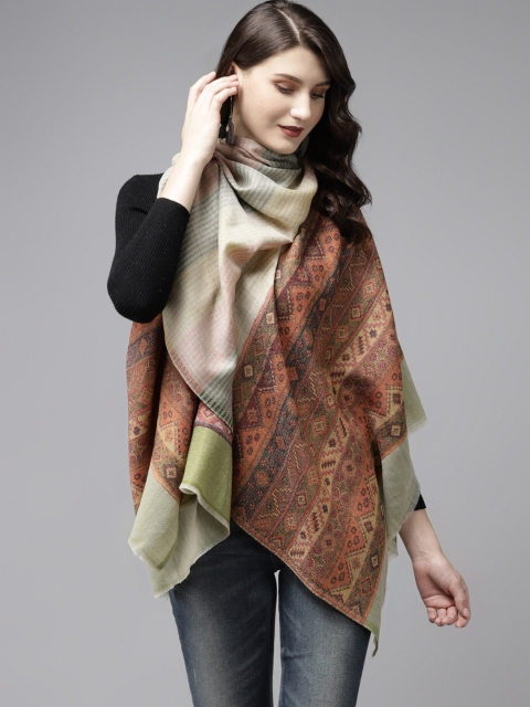 

Cayman Women Multicoloured Striped Stole, Multi