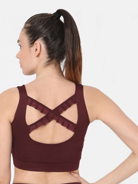 

Silvertraq Maroon Workout Bra