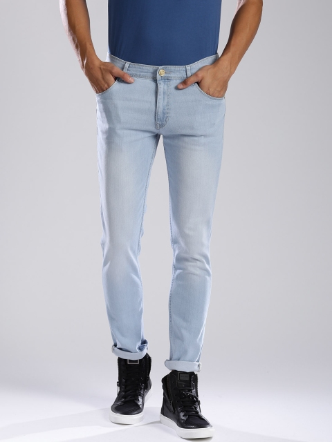 

HRX by Hrithik Roshan Men Blue Skinny Fit Mid-Rise Clean Look Jeans
