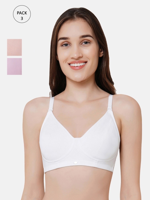 

Soie Pack Of 3 T-shirt Bras, Lavender