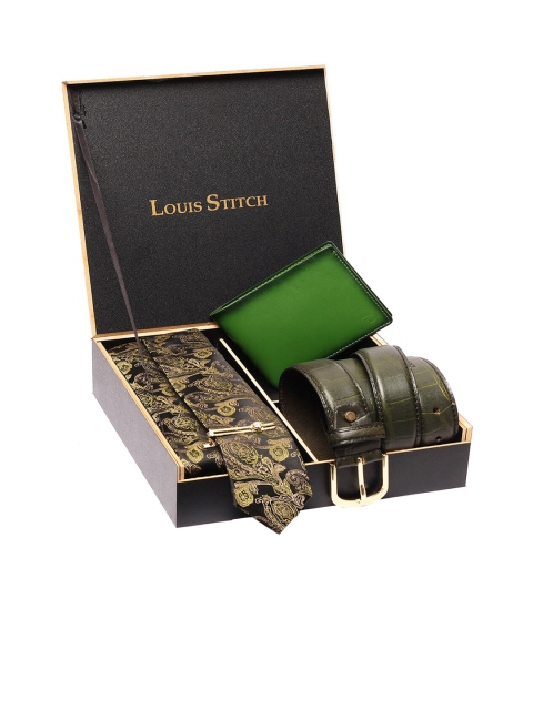 

Louis Stitch Men Accessory Gift Set, Green