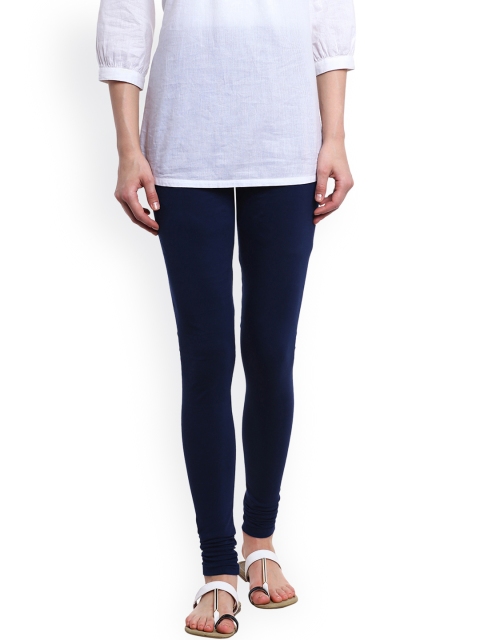 

PANIT Navy Churidar Leggings, Navy blue