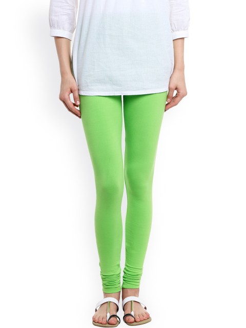 

PANIT Fluorescent Green Churidar Leggings