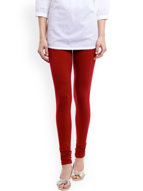 

PANIT Maroon Churidar Leggings