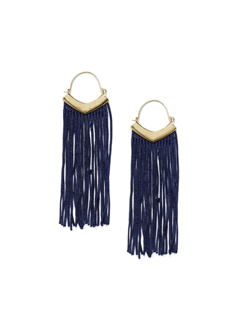 

Blisscovered Navy Blue Contemporary Tasselled Drop Earrings