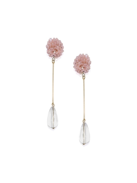 

Blisscovered Pink Contemporary Drop Earrings