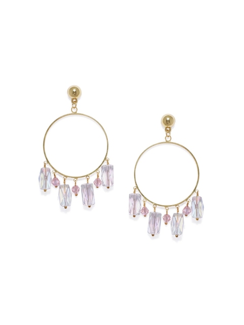 

Blisscovered Gold-Toned Contemporary Drop Earrings