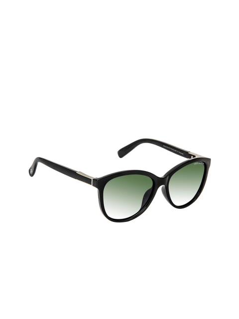 

David Blake Women Green Lens & Black Cateye Sunglasses with Polarised & UV Protected Lens