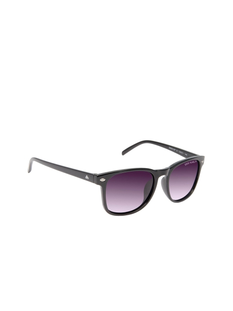 

David Blake Unisex Black Wayfarer Sunglasses