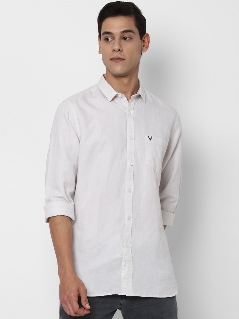

Allen Solly Men Grey Slim Fit Opaque Casual Shirt