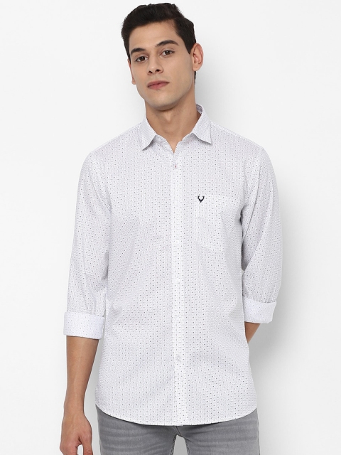 

Allen Solly Men White Slim Fit Ditsy Printed Casual Shirt