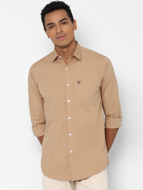 

Allen Solly Men Khaki Slim Fit Opaque Cotton Casual Shirt