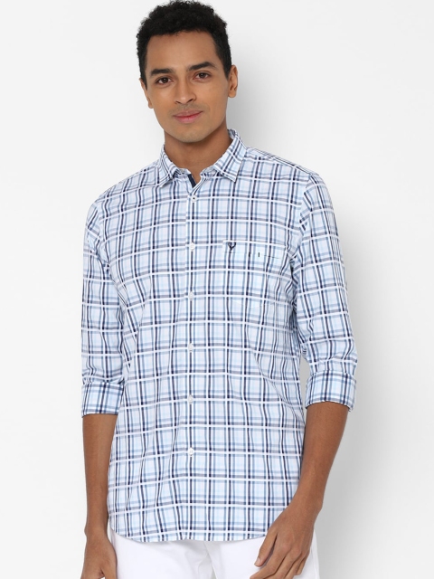 

Allen Solly Men Blue Slim Fit Opaque Checked Casual Shirt