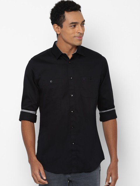 

Allen Solly Men Black Slim Fit Opaque Casual Shirt