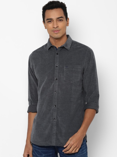 

Allen Solly Men Grey Slim Fit Micro Checked Opaque Casual Shirt