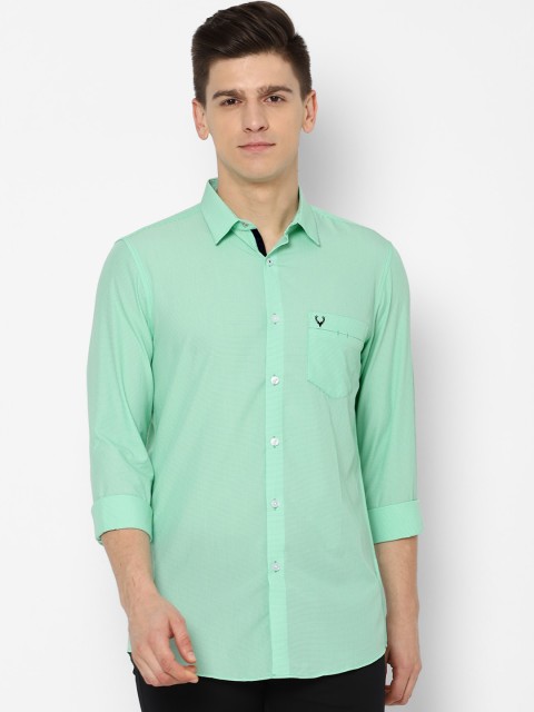 

Allen Solly Men Green Slim Fit Opaque Casual Shirt