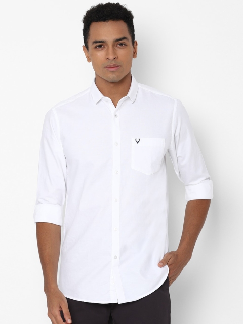 

Allen Solly Men White Slim Fit Opaque Casual Shirt