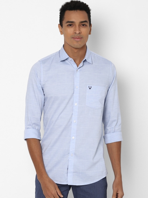 

Allen Solly Men Blue Slim Fit Horizontal Striped Opaque Casual Shirt