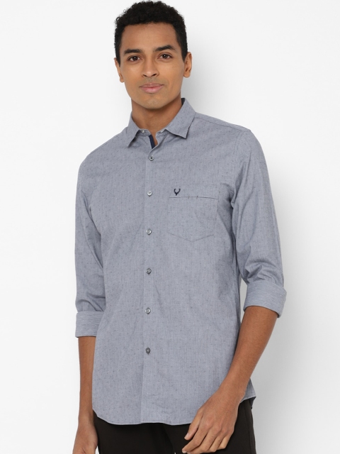

Allen Solly Men Grey Slim Fit Opaque Casual Shirt