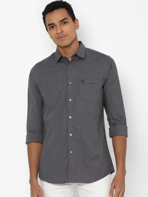 

Allen Solly Men Grey Slim Fit Opaque Casual Shirt