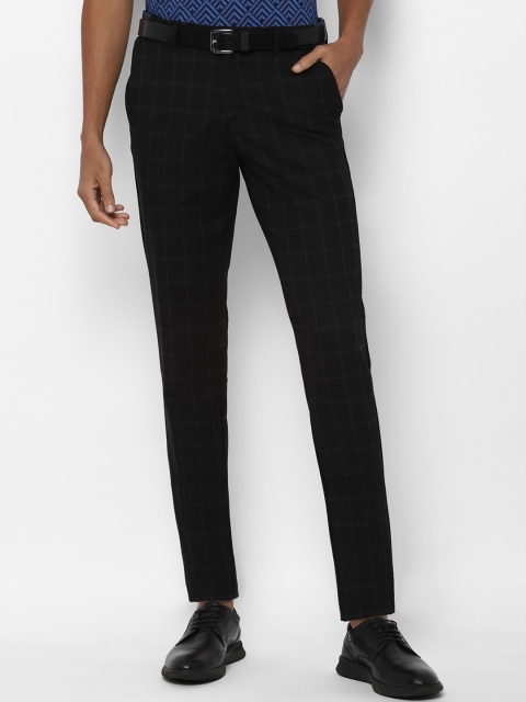 

Allen Solly Men Black Checked Slim Fit Formal Trousers